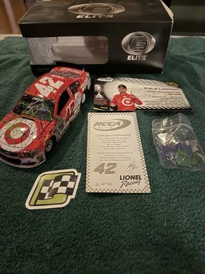 2016 1:24 Kyle Larson In-person Signed #42 Target Michigan 1st Win Elite 4/150 - Image 1 of 4
