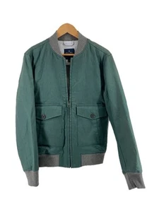 Brooks Brothers Linen Cotton Bomber Jacket Green Blouson Men's size S - Picture 1 of 24