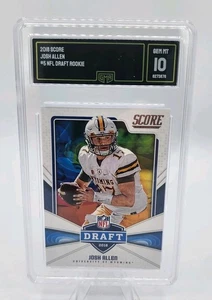 Josh Allen 2018 Panini Score #5 NFL Draft Rookie RC GMA Graded GEM Mint 10 - Foto 1 di 2