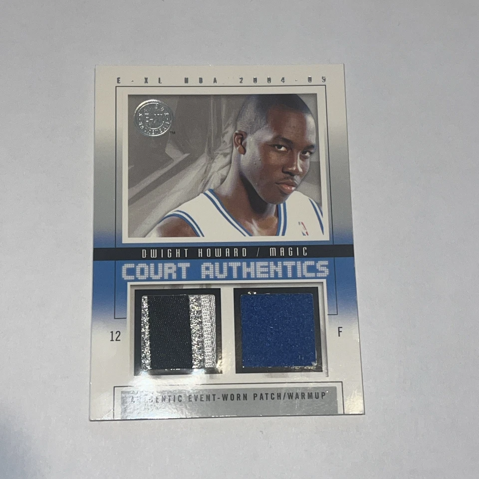 2004-05 E-XL - Court Authentics Dwight Howard #CA-DH Patch Numbered 37/44-c110 - Image 1 of 2