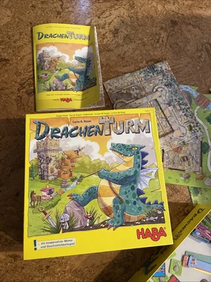 Drachen Turm (Dragon Tower) Board Game HABA  German & English 100% Complete - Image 1 of 3
