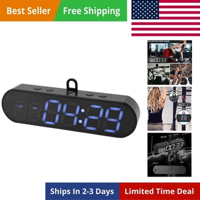 Gym Timer Portable Clock With Time Progress Bar Rounds Fix Boxing HIIT Fitness - Image 1 of 4