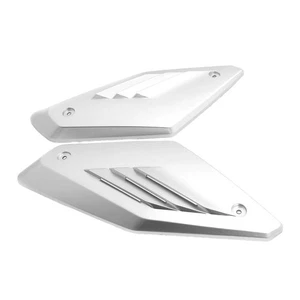 1Paar Silber Tankrahmen Abdeckung Seitendeckel passt für Honda CB650R 2019-2021 - Picture 1 of 4