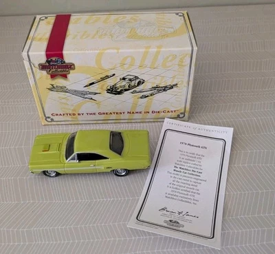 Matchbox  Collectibles 1970 Plymouth GTX Muscle Car Lime Green 1:43 YMC07-M COA - Image 1 of 4