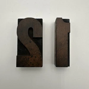 Grandi blocchi per stampanti in legno per tipografia da 3 1/2" numeri 1 e 2 - Foto 1 di 4