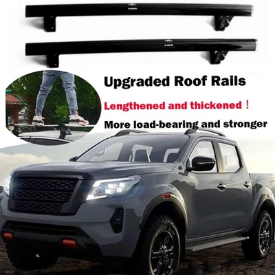 2P Roof Rail Cross Bar Fits for Nissan Frontier 2014-2021 Bar Lockable Cargo Bar Foto 1 de 4