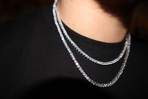 Tennis Necklaces \u0026 Pendants for Men for 