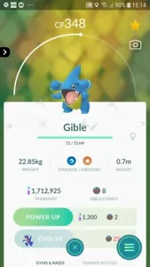 Shiny Gible Pokemon Trade Go - Picture 1 of 2