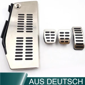 für VW GOLF 4 AUDI A3 8L LEON 1 TOLEDO SET PEDALE PEDALSET PEDALKAPPEN FUßSTÜTZE - Bild 1 von 5