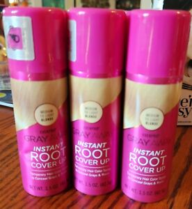 Everpro Gray Away Instant Root Cover Up Medium To Light Blonde 1.5 Oz,  Lot of 6