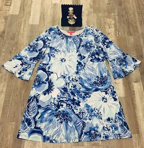 Lily Pulitzer sol safe blouse multicolored Floral Blouse Dress New Display $199 - Picture 1 of 6