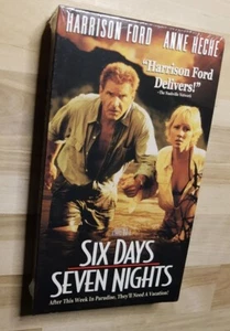 New ~ Sealed ~ Six Days, Seven Nights VHS Movie 1998 Harrison Ford ~ Anne Heche - Imagen 1 de 4
