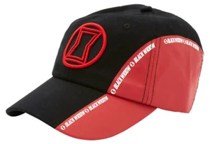 Marvel Black Widow Logo Dad Cap Hat By Hot Topic - Adjustable Size - New, With T - Picture 1 of 4