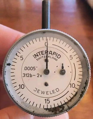 Vintage Interapid 312B-2v Vertical Dial Indicator Switzerland (See Description) - Image 1 of 4