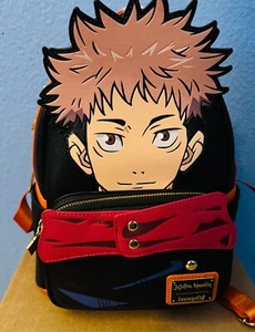 TOTALMENTE NUEVO con ETIQUETAS - Mini Mochila Cosplay Loungefly Jujutsu Kaisen Yuji Itadori - Imagen 1 de 2