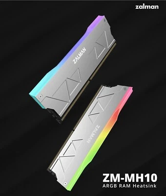 ZALMAN ZM-MH10 / ARGB RAM HeatSinks /Memory Heatsink /DDR 3/4/5,Side/Both-Side / - Image 1 of 4