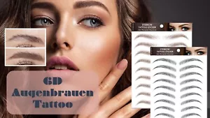 Augenbrauen haarähnliche Tattoo Aufkleber - Bild 1 von 25