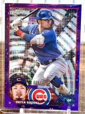 2023 Topps Chrome - Purple Sonar Refractor #168 Seiya Suzuki /275