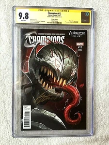 Champions #12 Marvel Nov 2017 CGC 9.8 Variant cvr etichetta oro firma Mark Waid - Foto 1 di 10