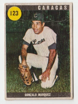 Venezuela Sport Grafico Ovenca 1970 Gonzalo Marquez #123 Leones Caracas - Image 1 of 2