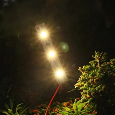 10X Pre-wired Warm White 3pcs SMD LED 3528 Light Strip Self-adhesive Flexible - Image 1 of 4