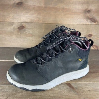 Botas de caminhada teva arrowod lux tamanho médio feminino 8.5 sapatos couro preto à prova d'água - Imagem 1 de 4