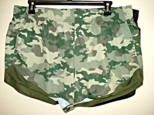 Damen Active Shorts Größe XXL (20) grün Druck schnell trocknend sportlich funktioniert neu - Bild 1 von 1