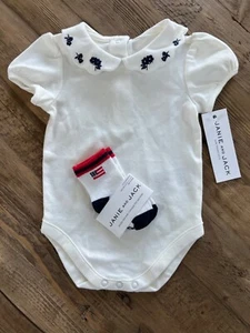 Lotto calze Janie e Jack bambina con colletto unico 0-3M nuove con etichette - Foto 1 di 9