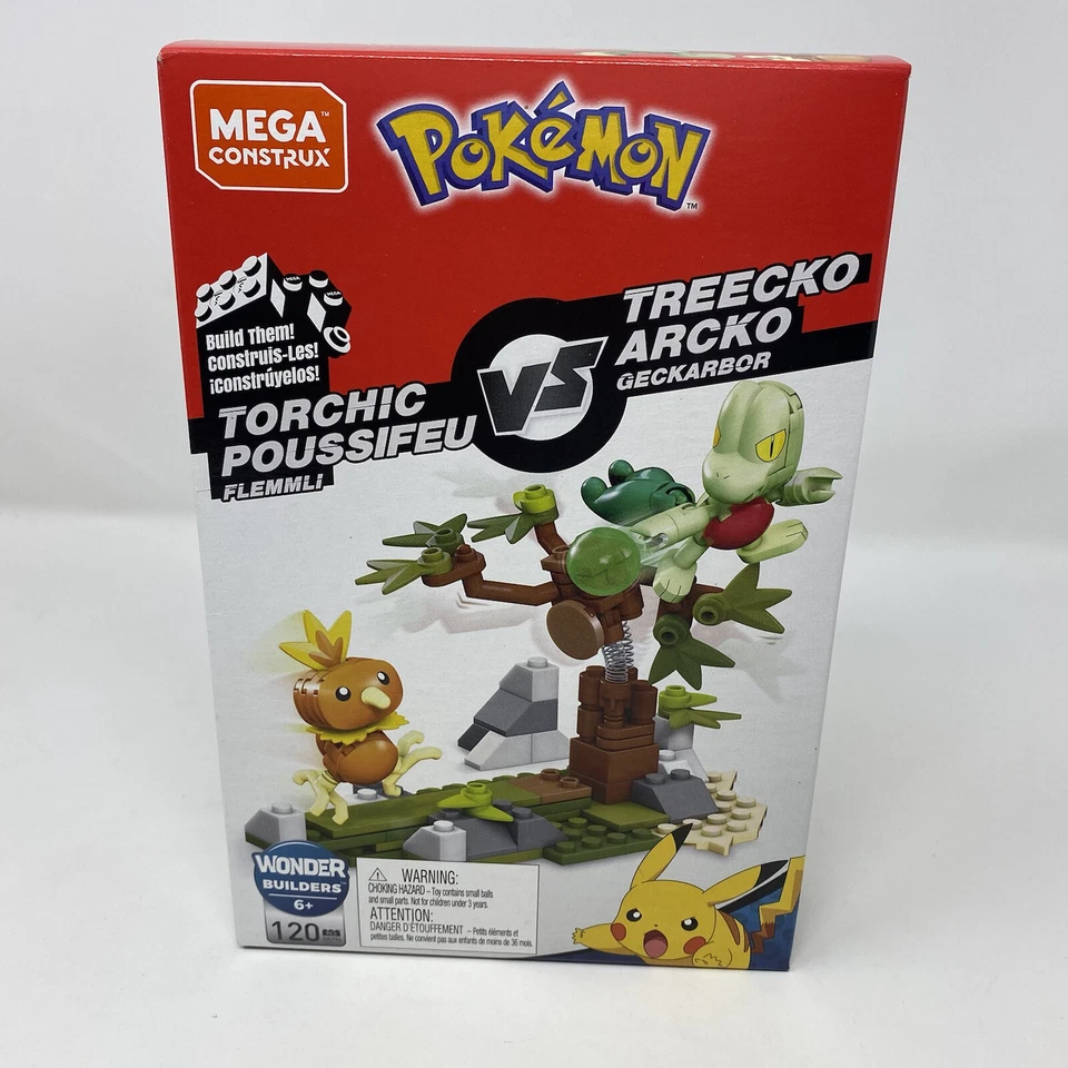 Mega Construx Pokemon Torchic Vs Treecko Wonder Builders Nuevo Envío Gratis 6+ Foto 1 de 4