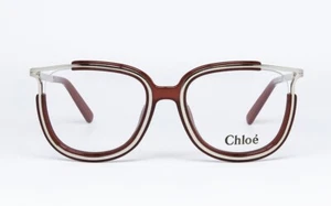 ORIGINAL EYEGLASSES CHLOE' CE2688 222 WOMEN BROWN GOLD SQUARE CLASSIC VOGUE OTT - Picture 1 of 7