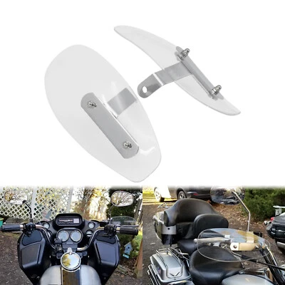 Clear Hand Guard Wind Protector Deflector Shield Fit For Universal Harley Yamaha - Image 1 of 4