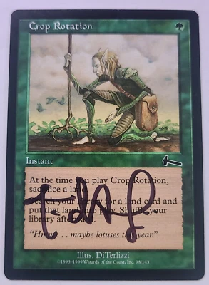 MTG CROP ROTATION SIGNED ARTIST PROOF x1 NM DiTerlizzi Urza's Legacy AP Staple🥩 - Image 1 of 2