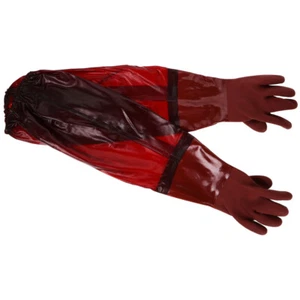 Rubber Gloves Long Waterproof and Stabbing Man Work Dishwasher Sleeve - Picture 1 of 12