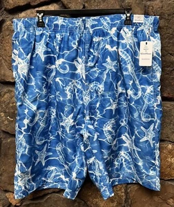 CARIBBEAN Pritned Swim Trunks Mens Shorts 2XB,3XT,4XB NWT$69 S25MC606B/T - Picture 1 of 5