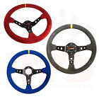 Rally Steering Wheel Deep Dish 350mm Black Spoke- RED/BLUE/GEY Spoke Motamec 