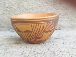 Barbara Maha Hopi ciotola ceramica Tewa Village Polaeen fatta a mano nativi americani - Foto 1 di 4
