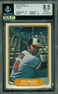 1982 FLEER # 64 JIM DWYER PROOF BGS 8.5 MAC SOLO FINEST GRADE * - Picture 1 of 5