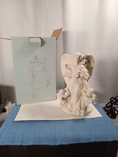 Partylite Angel of Light Child Bird White Bisque Porcelain Taper Candle Holder