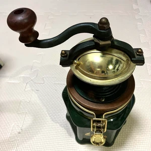 Kaffeemühle, manuell, antik, selten, innen, Gusseisen, Glas, aus Japan - Bild 1 von 5