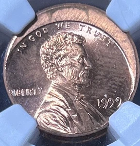 1999-p  lincoln penny errors uncirculated Broadstruck north east error Coll  - Picture 1 of 7