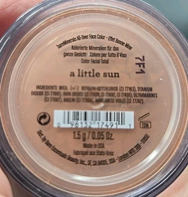 BareMinerals A LITTLE SUN All Over Color 1.5g .05 oz Full Size Bare Minerals  - Image 1 of 2