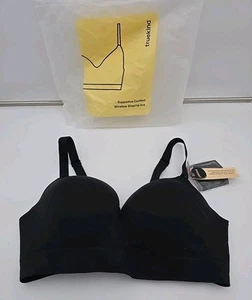 Truekind Black Supportive Comfort Wireless Shaping Bra Women's Size 2XL New - Picture 1 of 5