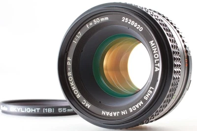 [Near MINT] Minolta MC Rokkor-PF 50mm f/1.7 MF Standard Prime Lens From JAPAN - Image 1 of 4