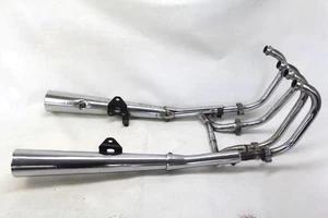 COMPLETE EXHAUST SUZUKI GSX 400 F 1981 1983 GS40XF MANIFOLD MUFFLERS - Picture 1 of 10
