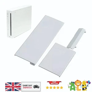 Nintendo Wii Console Door Covers Flaps Replacement Panel Set 3 Piece WHITE - Picture 1 of 4