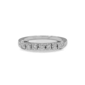 Ring mit 7 Diamanten Brillanten 0,35 ct. in 18 Kt 750 Weiß gold 54 - Bild 1 von 9
