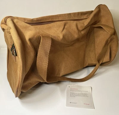 Bolso de Hombro Thirty-One Dare To Duffle Vintage Marrón Arce Correa de Lona Nuevo con Etiquetas Foto 1 de 4