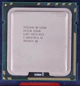 Intel Xeon W5580 CPU Quad Core 3.2GHz 8M 6.4GT/s SLBF2 Socket LGA1366 Processor - Afbeelding 1 van 4