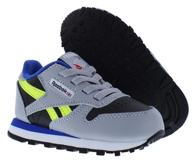Zapatos Reebok CL de cuero para bebés/niños pequeños talla 6, color: gris Foto 1 de 4