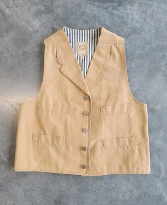 Vintage Wah Maker Frontier Western Wear Cowboy Canvas Vest - Image 1 of 4